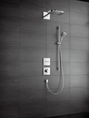 Термостат для душа Hansgrohe ShowerSelect Highfow 15760700 (белый матовый)