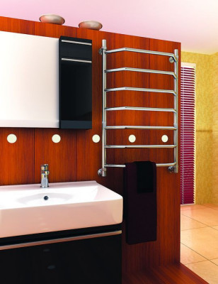 ТЕРА ПСБ-07-04 водяной полотенцесушитель ВИКТОРИЯ 400х800, хром