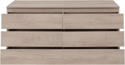 Комод для ванной Aquanet Сканди 1600x480 Дуб эдгрейн 6 ящиков (00302547)