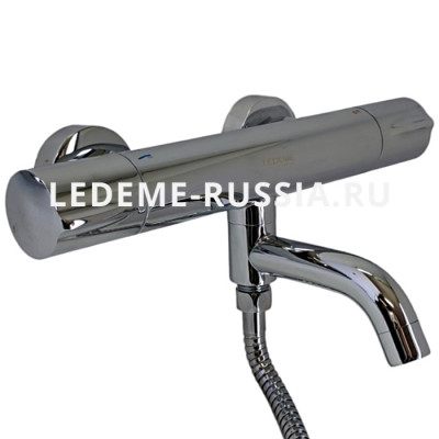 Термостатический смеситель для ванны Ledeme L3399 поворотный, хром