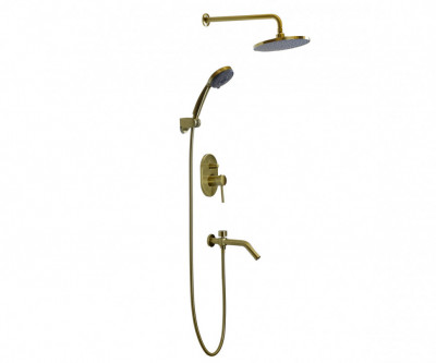 Душевой комплект Bronze de Luxe SCANDI встраиваемый бронзовый (9010BR)