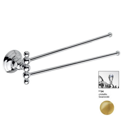 Nicolazzi Classica 1482 GO 34 полотенцедержатель двойной, золото