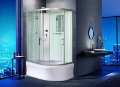 Душевая кабина WeltWasser WW500 Halle 1201 120x90 10000003312 L профиль хром асимметричная
