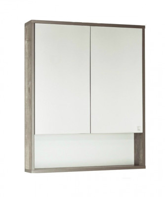 Зеркальный шкаф для ванной Style Line Экзотик 65 древесина/белый (ЛС-00000397)