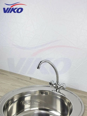 Смеситель для кухни Viko V-2403 хром двухвентильный