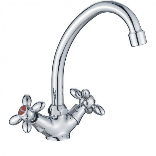 Смеситель для кухни Haiba HB4927 (латунь) хром