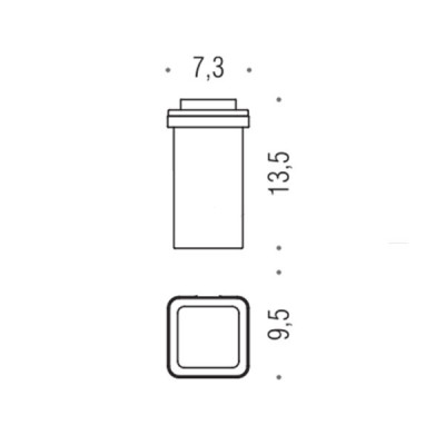 Стакан настенный из матового стекла COLOMBO BasicQ B3752 зап.часть для арт. В3702