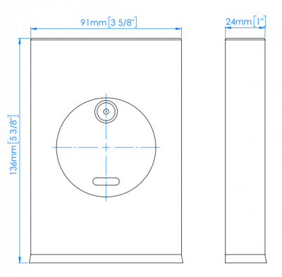 Диспенсер для гигиенических салфеток Mediclinics AI0920C, нержавеющая сталь AISI 304, глянцевый.