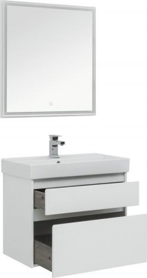 Мебель для ванной Aquanet Nova Lite 75 белый (2 ящика) напольная/подвесная (00242903)