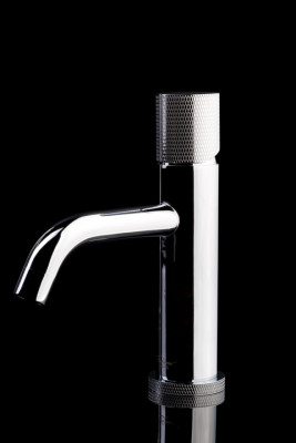 Смеситель для раковины Boheme Stick 121-CRG хром/золото