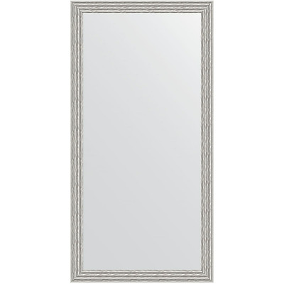 Зеркало настенное Evoform Definite 101х51 BY 3070 в багетной раме Волна алюминий 46 мм
