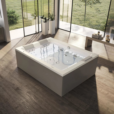 Ванна двухместная JACUZZI Sharp Extra с гидромассажем 200х150х65см (SHA401E0A00)