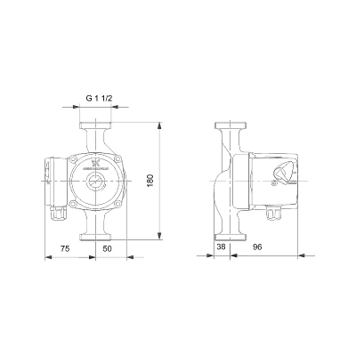 Насос циркуляционный GRUNDFOS UPS 25-60 EU (98368443)