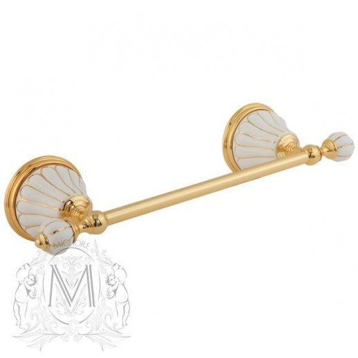 MIGLIORE Olivia 17530 полотенцедержатель одинарный 30 см, золото/декор золото