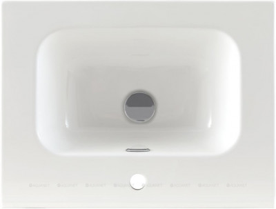 Раковина для тумбы Aquanet Flat 60 полувстраиваемая прямоугольная (00254363)