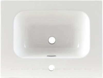 Раковина для тумбы Aquanet Flat 60 полувстраиваемая прямоугольная (00254363)