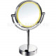 Косметическое зеркало с подсветкой Gappo настольное хром (G6203) 20x20 см  (G6203)