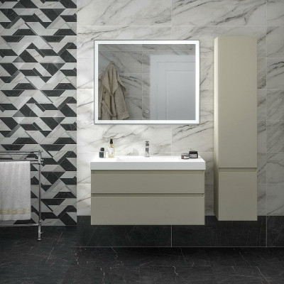 Раковина подвесная Kerama Marazzi Cubo 100 CU.wb.100 белая глянцевая прямоугольная