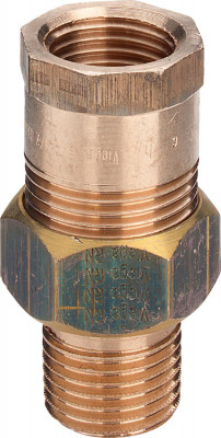 Соединительный элемент Viega резьбовой модель 3341 1/2x1/2, бронза (447 007)