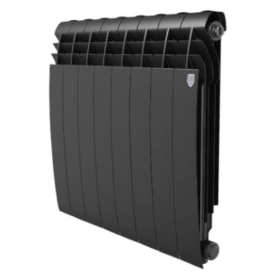 Радиатор алюминиевый Royal Thermo Biliner Alum 500 Noir Sable,  8 секций RTBANS50008