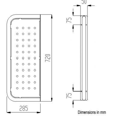 Перфорированная перегородка для писсуаров