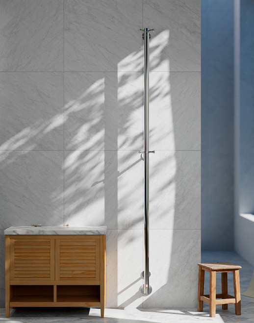 Электрический полотенцесушитель Margaroli Arcobaleno 90x1667мм латунь хром (616CRB-1650)