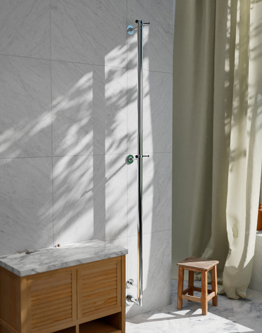 Электрический полотенцесушитель Margaroli Arcobaleno 90x1667мм латунь хром (616CRB-1650)