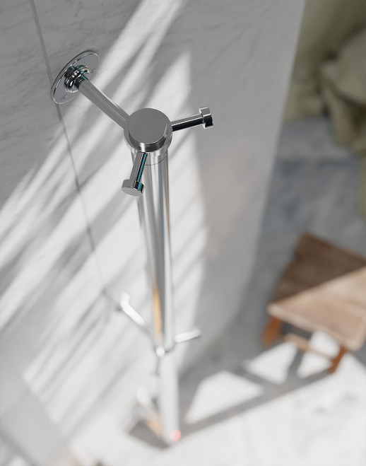 Электрический полотенцесушитель Margaroli Arcobaleno 90x1667мм латунь хром (616CRB-1650)