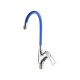 Смеситель для кухни с гибким изливом FASHUN A4466+A7253, хром/синий (A4466+A7253)