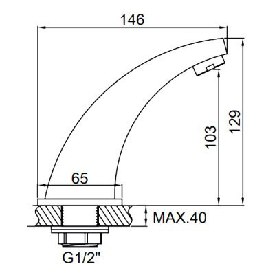 Сенсорный смеситель Ledeme L1055-13 сенсорный хром
