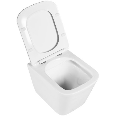 Унитаз с инсталляцией BelBagno Due BB3103CHR/SC/BB002-80/BB018-GV-BIANCO с сиденьем микролифт и белой клавишей смыва