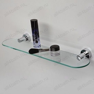 WasserKRAFT Donau K-9424 полка стеклянная, хром