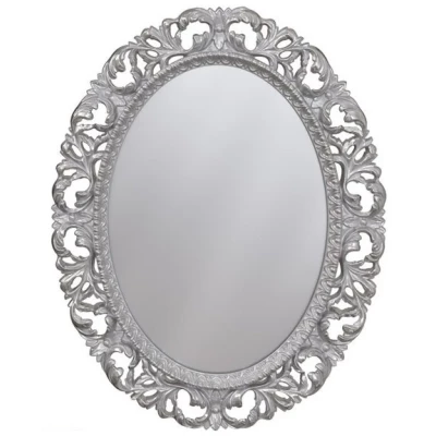 Зеркало для ванной 74,7х94,8 см серебро Caprigo PL040-CR овальное