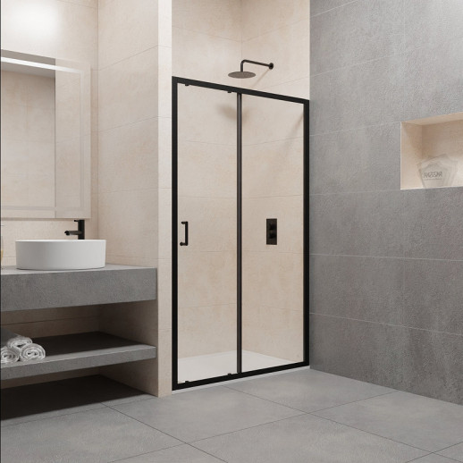 Душевая дверь RGW Passage PA-14 B 140 41081414-14 прозрачная профиль черный