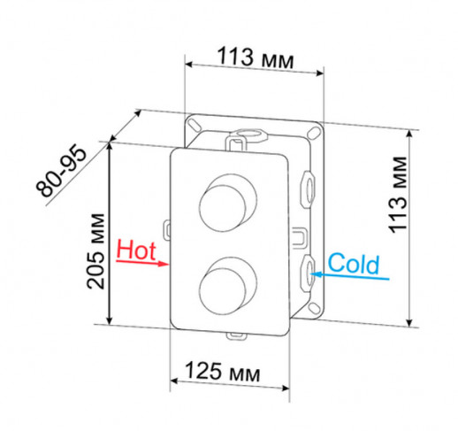 Душевая система RGW Shower Panels SP-6143-01 50140801-01 хром