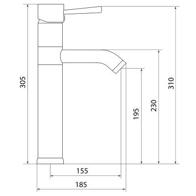 Смеситель для раковины Славен СЛ-ОД-Д80, розовый
