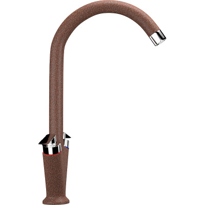 Смеситель для кухни Ulgran Classic U-011-302 высота 332 мм двухвентильный песочный