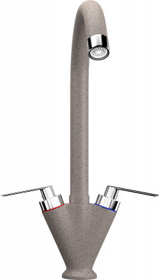 Смеситель для кухни Ulgran Classic U-011-302 высота 332 мм двухвентильный песочный