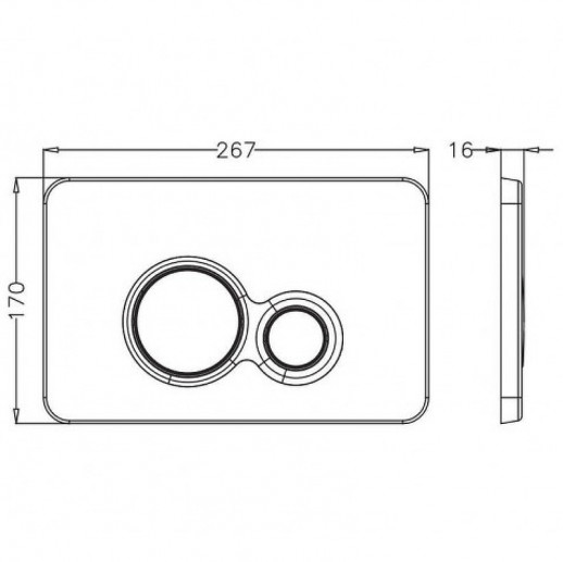 Инсталляция Bettoserb Sava Fix Slim SET40006464 для унитаза с клавишей смыва хром глянец
