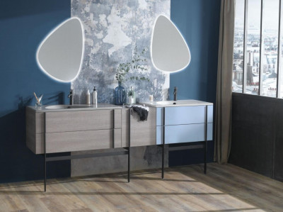 Тумба под раковину 80 см Jacob Delafon Nouvelle Vague EB3030-G91 синий