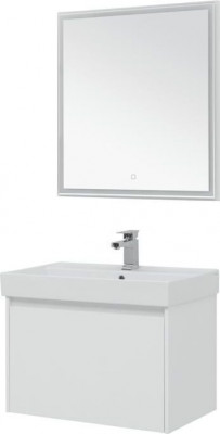 Мебель для ванной Aquanet Nova Lite 75 белый (1 ящик) напольная/подвесная (00242296)