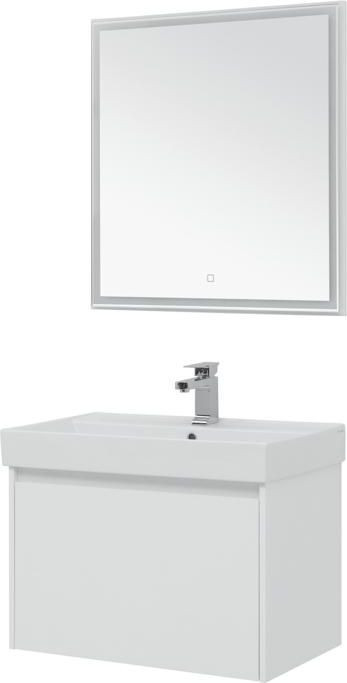 Мебель для ванной Aquanet Nova Lite 75 белый (1 ящик) напольная/подвесная (00242296)
