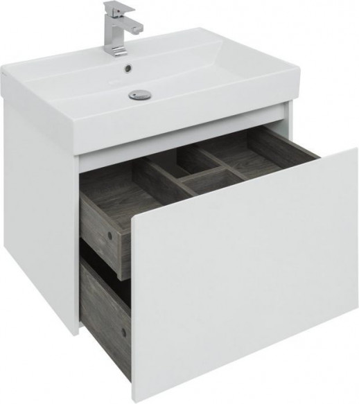 Мебель для ванной Aquanet Nova Lite 75 белый (1 ящик) напольная/подвесная (00242296)