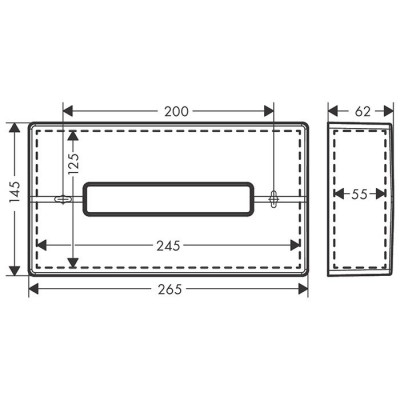 Диспенсер бумажных салфеток Hansgrohe AddStoris 41774340 (черный хром )