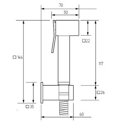 Гигиенический душ Migliore Quadra 30905 золото