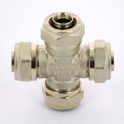 Крестовина обжим никелированная UNI-FITT 20 (676N7777)