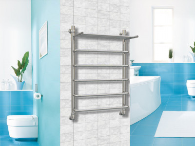 Водяной полотенцесушитель Акванерж Скоба с полкой 800х600 (004-058060)