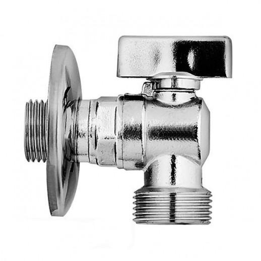 Nobili AV00121/1CR угловой кран для стиральной машины 1/2 х 3/4, хром
