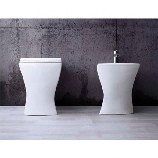 CERAMICA ALA CRAZY 25VS/P унитаз напольный (чаша) 35 см х 51 см, белый