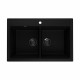 Кухонная мойка Ulgran Quartz Ruma 780-07, уголь  (Ruma 780-07)
